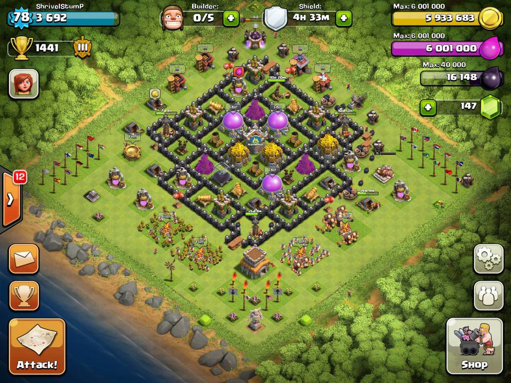 Clash of Clans Tips : Town Hall level 8 Layouts